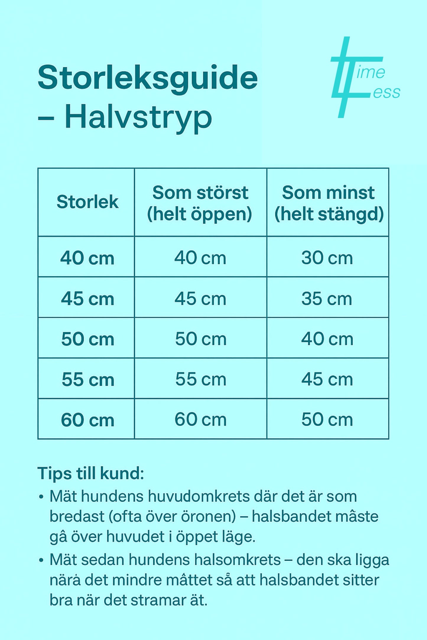 Biothane/PVC Halvstryp kedja