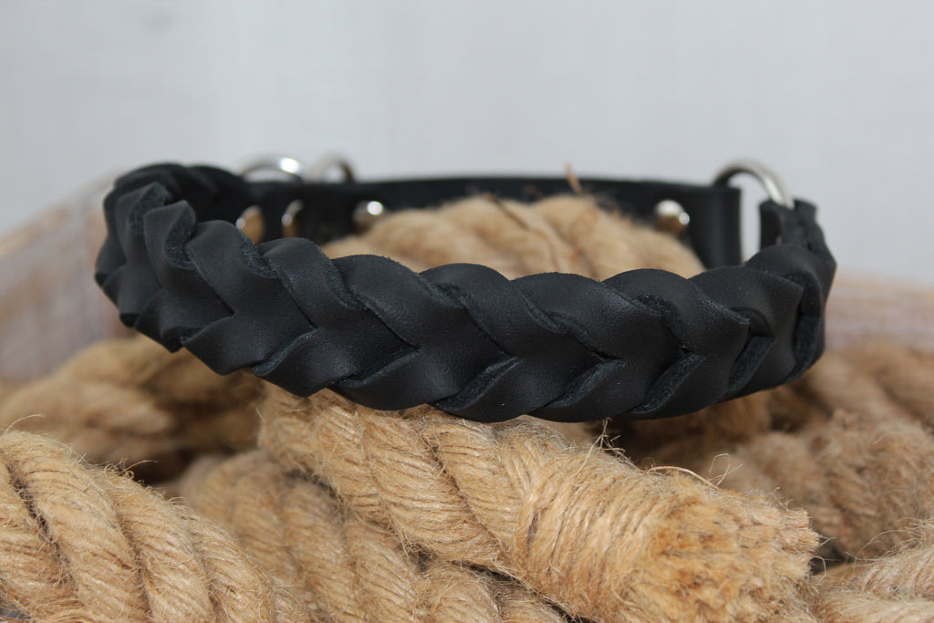 Classic Black - läder halsband