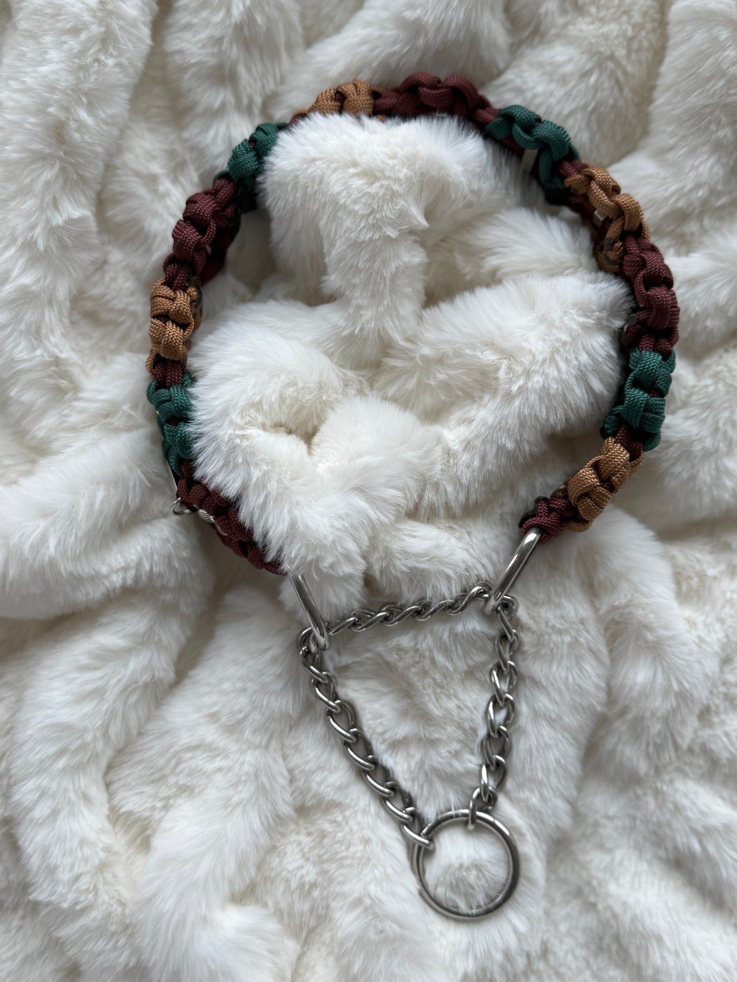 Timeless paracordhalvstryp – Flower Edition ”Skogsro” (50)