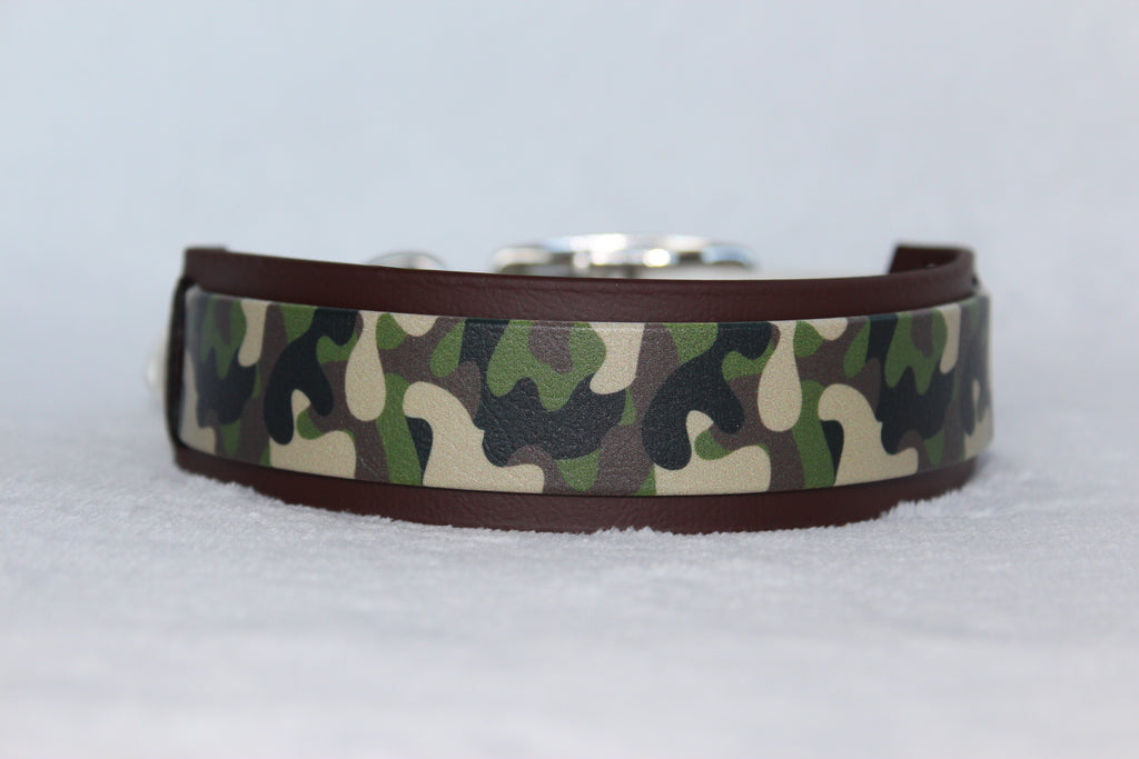 Biothane halsband Camouflage