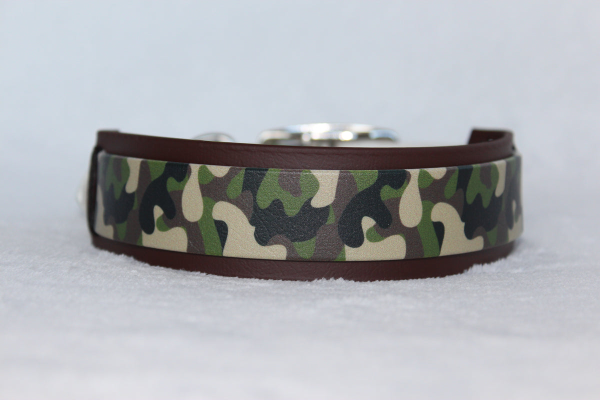 Biothane halsband Camouflage