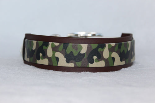 Biothane halsband Camouflage