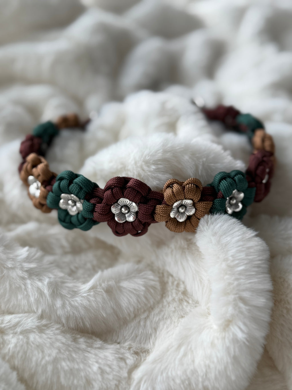Paracordhalvstryp – Flower Edition ”Skogsro” (50)