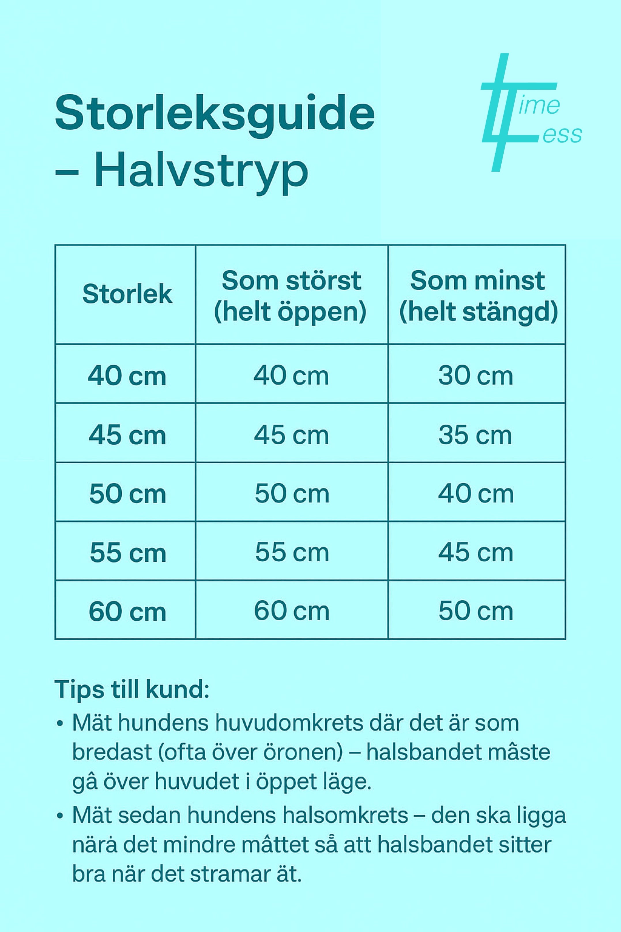 Biothane Halvstryp - välj bland flera olika färger!