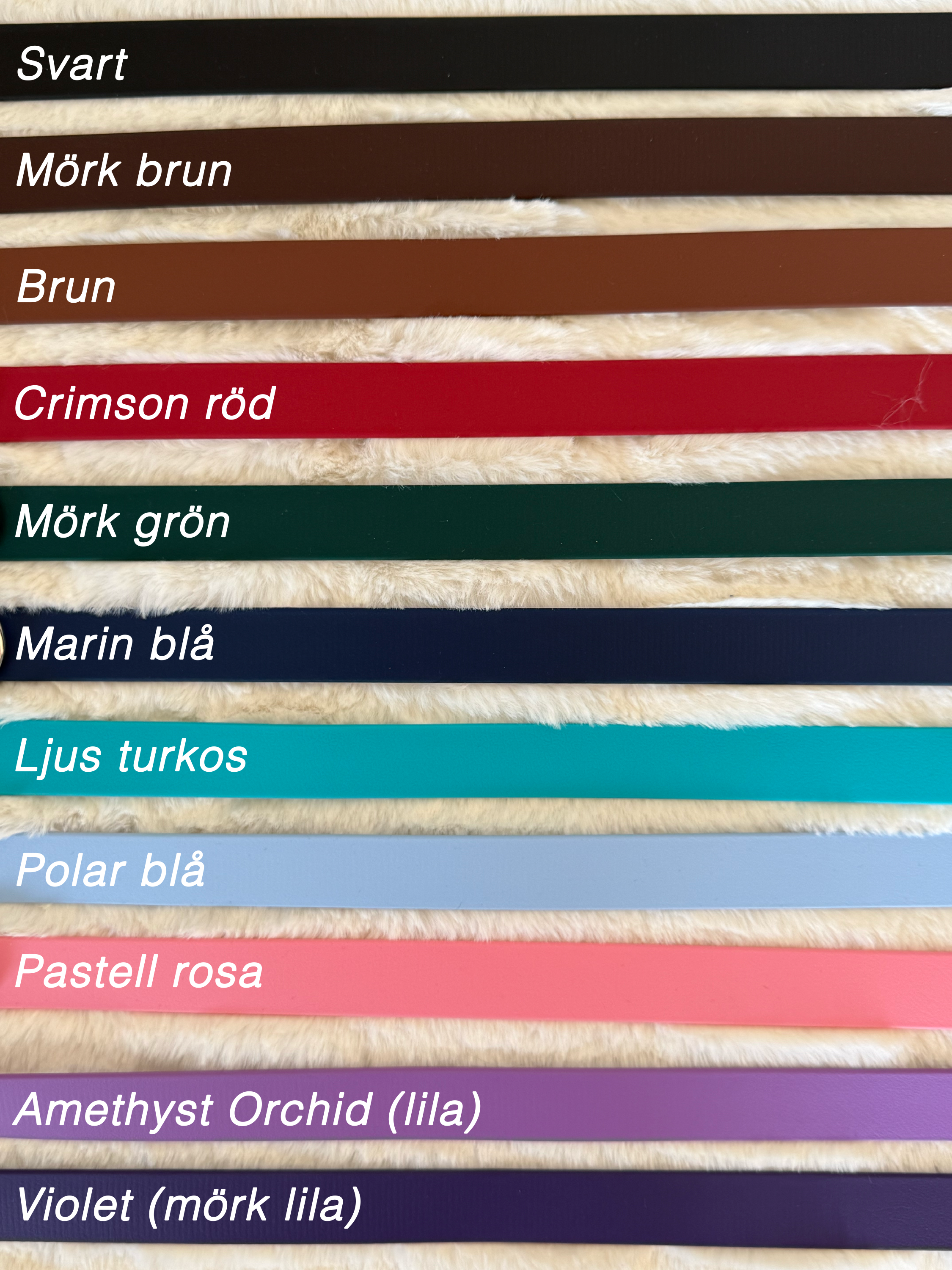 Biothane halsband - välj bland flera olika färger!