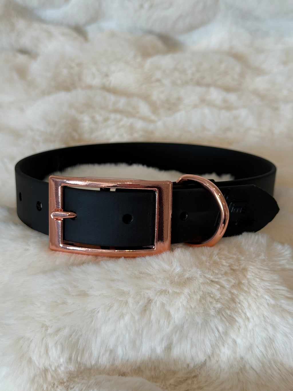 Biothane halsband special edition (rose guld)